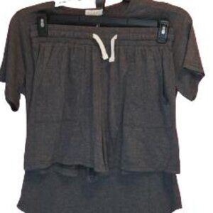 MOSHU-NWT-M-Gray Short & Shirt Tee-AVAILABLE JANUARY 2026